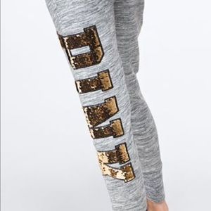 Pink Sequin Flip Joggers-Medium, Bath Bomb, & Mask